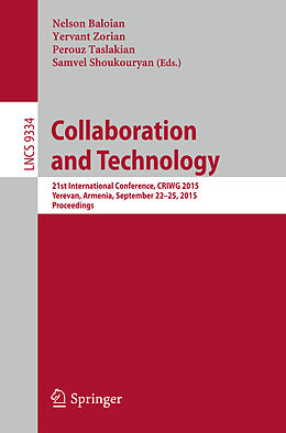 Couverture cartonnée Collaboration and Technology de 