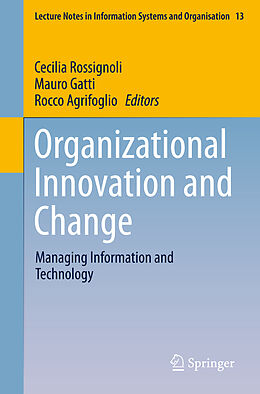 Couverture cartonnée Organizational Innovation and Change de 