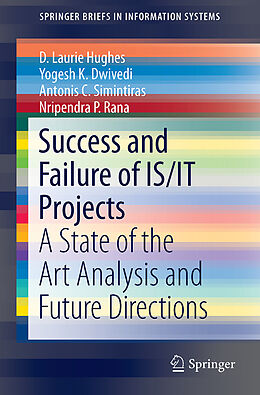 Kartonierter Einband Success and Failure of IS/IT Projects von D. Laurie Hughes, Nripendra P. Rana, Antonis C. Simintiras