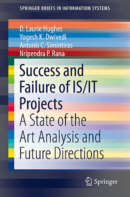 E-Book (pdf) Success and Failure of IS/IT Projects von D. Laurie Hughes, Yogesh K. Dwivedi, Antonis C. Simintiras