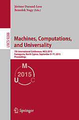 Kartonierter Einband Machines, Computations, and Universality von 