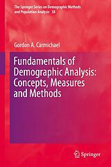 eBook (pdf) Fundamentals of Demographic Analysis: Concepts, Measures and Methods de Gordon A. Carmichael