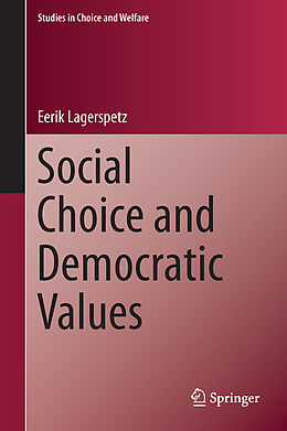 Fester Einband Social Choice and Democratic Values von Eerik Lagerspetz