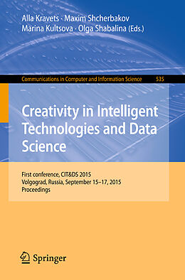 Kartonierter Einband Creativity in Intelligent Technologies and Data Science von 