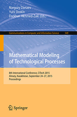 Kartonierter Einband Mathematical Modeling of Technological Processes von 