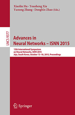 Kartonierter Einband Advances in Neural Networks   ISNN 2015 von 