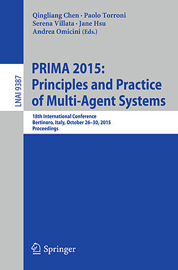 Kartonierter Einband PRIMA 2015: Principles and Practice of Multi-Agent Systems von 