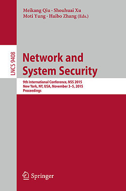 Kartonierter Einband Network and System Security von 