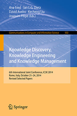 E-Book (pdf) Knowledge Discovery, Knowledge Engineering and Knowledge Management von 