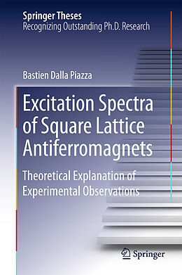 eBook (pdf) Excitation Spectra of Square Lattice Antiferromagnets de Bastien Dalla Piazza
