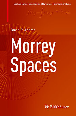 Kartonierter Einband Morrey Spaces von David Adams