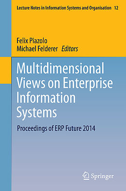 Couverture cartonnée Multidimensional Views on Enterprise Information Systems de 