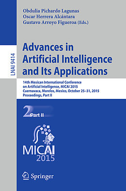 Kartonierter Einband Advances in Artificial Intelligence and Its Applications von 