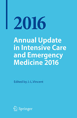 Couverture cartonnée Annual Update in Intensive Care and Emergency Medicine 2016 de 