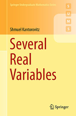 Kartonierter Einband Several Real Variables von Shmuel Kantorovitz