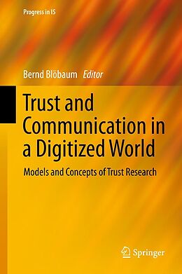 eBook (pdf) Trust and Communication in a Digitized World de 