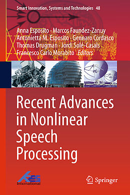 Fester Einband Recent Advances in Nonlinear Speech Processing von 