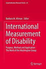 eBook (pdf) International Measurement of Disability de 