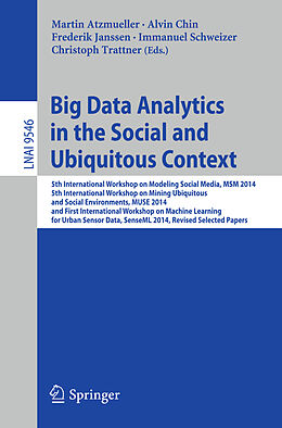 Kartonierter Einband Big Data Analytics in the Social and Ubiquitous Context von 