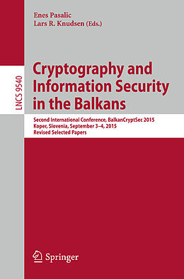 Kartonierter Einband Cryptography and Information Security in the Balkans von 