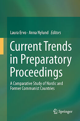 Fester Einband Current Trends in Preparatory Proceedings von 