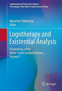 eBook (pdf) Logotherapy and Existential Analysis de 