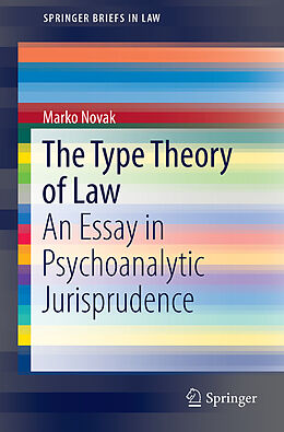 Kartonierter Einband The Type Theory of Law von Marko Novak
