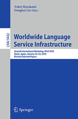 Kartonierter Einband Worldwide Language Service Infrastructure von 