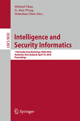 Kartonierter Einband Intelligence and Security Informatics von 