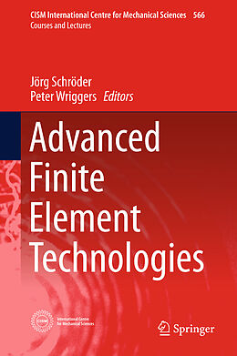 Livre Relié Advanced Finite Element Technologies de 