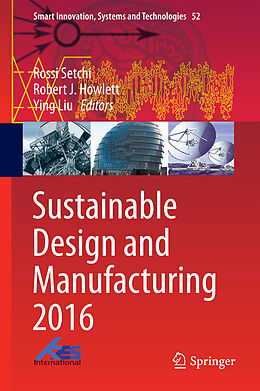 Fester Einband Sustainable Design and Manufacturing 2016 von 