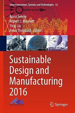 E-Book (pdf) Sustainable Design and Manufacturing 2016 von 