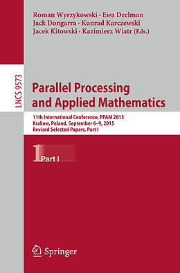 Couverture cartonnée Parallel Processing and Applied Mathematics de 