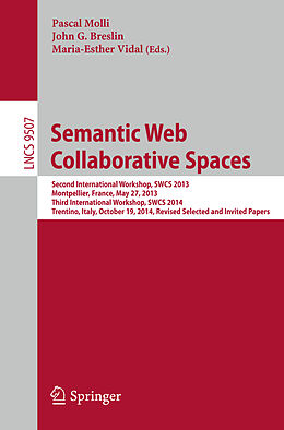 Couverture cartonnée Semantic Web Collaborative Spaces de 