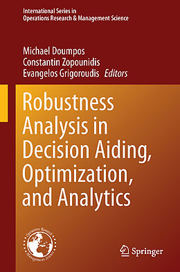 Fester Einband Robustness Analysis in Decision Aiding, Optimization, and Analytics von 