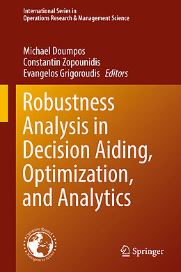 E-Book (pdf) Robustness Analysis in Decision Aiding, Optimization, and Analytics von 