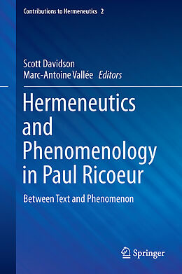 Livre Relié Hermeneutics and Phenomenology in Paul Ricoeur de 