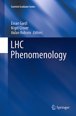 Couverture cartonnée LHC Phenomenology de 