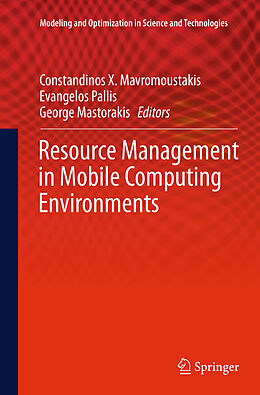 Couverture cartonnée Resource Management in Mobile Computing Environments de 