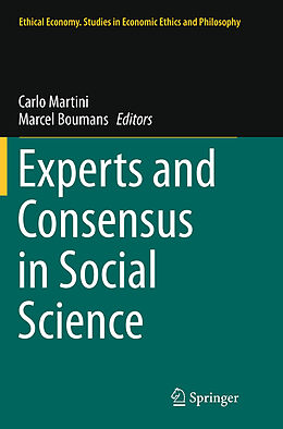 Couverture cartonnée Experts and Consensus in Social Science de 