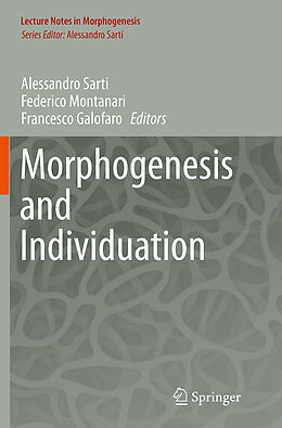 Couverture cartonnée Morphogenesis and Individuation de 