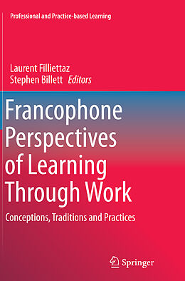 Couverture cartonnée Francophone Perspectives of Learning Through Work de 