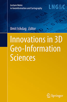 Couverture cartonnée Innovations in 3D Geo-Information Sciences de 