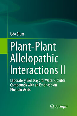 Couverture cartonnée Plant-Plant Allelopathic Interactions II de Udo Blum