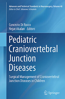 Couverture cartonnée Pediatric Craniovertebral Junction Diseases de 