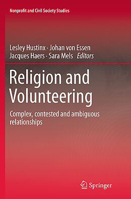 Couverture cartonnée Religion and Volunteering de 