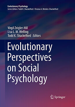 Kartonierter Einband Evolutionary Perspectives on Social Psychology von 