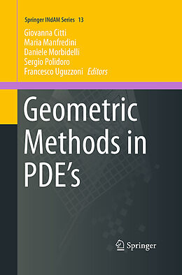 Couverture cartonnée Geometric Methods in PDE s de 