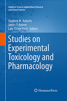 Couverture cartonnée Studies on Experimental Toxicology and Pharmacology de 