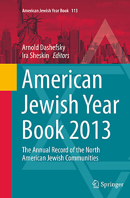 Couverture cartonnée American Jewish Year Book 2013 de 